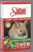 Корм Султан д/кроликов Трапеза с овощами 400г (14)